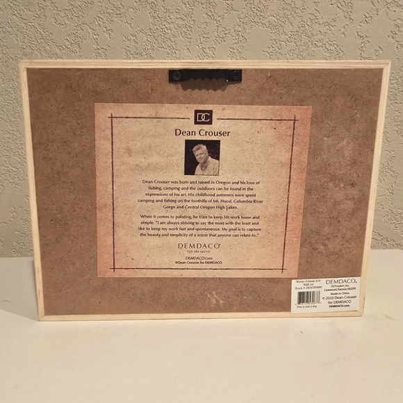 Dean Crouser Christmas Snowman Picture Demdaco Canvas Winter Friends 6x8, 2020 - Picture 4 of 4